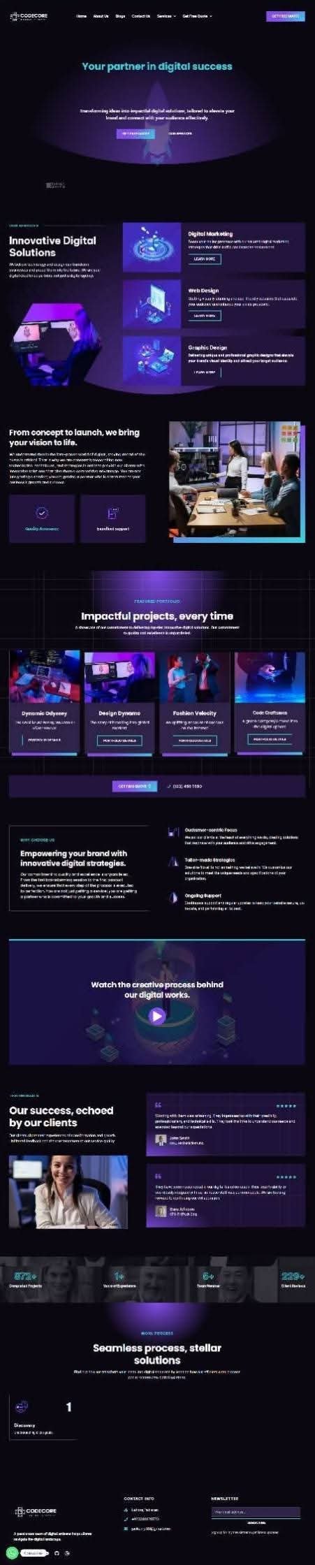 Web development project